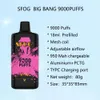 SFOG Big bang wegwerp-e-sigaretten Pod-apparaat 9000 Vape 950 mAh oplaadbare batterij 18 ml box mod 1 mesh spoel type-c authentieke pen 12 kleuren grote dampkit VS RandM