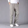 Pantalons pour hommes Pantalons pour hommes Coton Cargo Casual Baggy Style coréen Large Jogger noir avec poche grande taille 2023