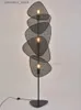 Stehlampen Französisch Designer Stricken Rattan Bildschirm Stehlampe Für Wohnzimmer Schlafzimmer Nachttisch Blatt Gitter Tisch Nachtlicht Lampe Haus Dekor Q231016