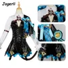 Genshin Impact Lynette Cosplay Nieuwe Originele God Fontaine Game Spelen Anime Halloween Vrouwen Cos Pruik Pak Kostuums