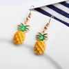 Boucles d'oreilles coréennes mignonnes pour femmes, bijoux créatifs en forme de fruits, pastèque, fraise, pamplemousse, Kiwi, ananas, cadeau pour fille