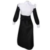 Cosplay Nun Costume Anime Black Dress White Jumpsuit Sexig Woman Roll Spela outfit Hallowen Carnival Party Suit