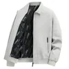 Men's Jackets Jacket For Men Business Casual Shirts Collar Solid Color Work Wear Mens Windbreaker Coats Plus Size 5XL