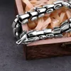 Chain Nordic Viking Ouroboros Vintage Punk Dragon Bracelet Men's Charm Stainless Steel Fashion Animal Jewelry Hip Hop Street Culture 231016