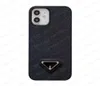 من أعلى الدرجة المحمولة للهاتف المحمول لـ iPhone 13 12 11 Pro Max XS XS XR 8 7 Plus Leather Back Shell Case Triangle Label Cover22183862