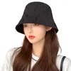 Berets unisex wiadro kapelusz wiatroodporna dama stylowe funkcjonalne kobiece kapelusze rybaków na zimę gęsto ciepłe swobodne
