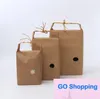 300pcs Fashion rice paper packaging/Tea packaging cardboard paper bag/weddings kraft paper bag Food Storage