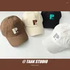 Ball Caps Letter Embroidered Baseball Cap For Women Spring And Summer Korean Style Student Casual All-Matching Peaked Men's Fashion
