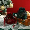 Christmas Decorations Velvet Gift Bag Warm Winter Safe Fruit Children's Candy Apple