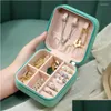 Caixas de armazenamento caixas de armazenamento caixas rosa jóias organizador caixa anel brincos jóias juwellery caso maquiagem cosméticos suporte atacado dhbes