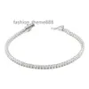 2/3/4/5 mm 6/7/8 tum Moissanite Clustered Tennis Armband 925 Sterling Silver Iced Out VVS Diamond Tennis Chain Armband