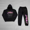 Young Thug Spider Hoodie Sweatshirt Tracksuit Spider Web Pullovers Sp5der 555555 Sweatpants Set294J