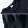 Suéter Masculino 100% Algodão Crewneck Malha Suéter Fit Standard Edition Masculino Outono Inverno Arco Plus Size M-5XL Confortável Quente 8507 T231016