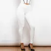 Shascullfites Melody X Cross Solide Blanc Taille Haute En Cuir V Forme Leggings Pantalon En Cuir X Cross Pantalon Leggings En Cuir