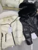 2023 Design à capuche Eider Duck Down pra femme à manches longues vêtements d'extérieur manteau d'hiver col de fourrure à capuche Designer Parka veste Parkas