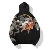 Erkekler s tişörtler aolamegs toptan bağlantı hip hop hoodies Çin ejderha nakış sweatshirt harajuku kapüşonlu kazak yüksek cadde 231016