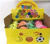 Oceano frete esponja bolas de borracha nova chegada aleatória 5 estilo divertido brinquedos bouncy fluorescente borrachas bola faixa de pulso ball3764989