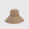 Sombrero de cubo de diseñador de Material vaquero para mujer, sombrilla para vacaciones al aire libre, turismo, protector solar, casqueta con estampado de letras de Metal
