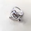 {Bague Cage} anneau en forme de coeur d'amour peut ouvrir tenir perle cristal gemme perle taille réglable anneau de montage 2692