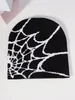 2023 Hot unisex czapki czaszki wysokiej jakości maskarada Campaniform Spider Web Jacquard splot poliestrowy halloween hat 2PCS mieszać zamówienie