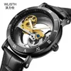 Horloges WLISTH Heren Horloges Top Fashion Tourbillon Automatisch Mechanisch Horloge Heren Waterdicht Skeleton Klok Montre Homme