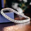 Catene di moissanite di vendita calda Bracciale gioielli in argento 925 Mossanite Bracciali tennis moissanite da donna