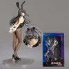 Finger Toys 20cm anime Rascal drömmer inte om Bunny Girl Senpai Sexig figur Toy Senpai Sakurima Mai Stol Sexig Anime Action Figure Toys Toys