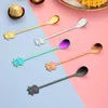 Spoons 1/3PCS Behogar11.6/13.8 Cm Stainless Steel Puppy Dog Tea Coffee Ice Cream Spoon Teaspoon Tableware Home Kitchen Office Bar Party