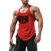 Été Y Retour Gym Stringer Débardeur Hommes Coton Vêtements Bodybuilding Chemise Sans Manches Fitness Gilet Muscle Singlets Réservoir D'entraînement 22240s