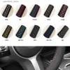 Steering Wheel Covers Customized Car Steering Wheel Cover Anti-Slip Artificial Leather For Ford EcoSport 2014-2017 Fiesta 2008-2017 Car Accessories Q231016