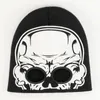 Double Hole Funny Halloween Party Outdoor Keep Warm Knitting Beanie Unisex Autumn Winter Hip Hop Knitted Hat Skull Cap 230920