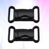 Belts 2pcs Durable Alloy Buckle Schoolbag Down Safety Buckles (Type A Black Inner Diameter 20mm)