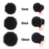 الباروكات الاصطناعية Afro Puff 10inch ذيل كبير كعكة الشعر الرباط للنساء السود 231013