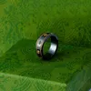 Ceramic Band g letter Rings Black White for Women Men jewelry Gold Ring222w