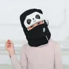 Baretten Suède Kinder Panda Cartoon Lei Feng Hoed Schattig Meisje WarmGehoorbescherming Katoen Jongens Koudebestendig WinterPullover