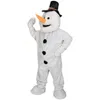 Performance White Snowman Mascot Costumes Cartoon Character Outfit Suit Carnival Adults Size Halloween Christmas Party Carnival Dress Suits