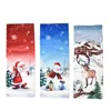 Décorations de Noël Couverture de bouteille de vin Dessin animé Père Noël Bonhomme de neige Elk Sac cadeau Noel Navidad NatalMerry Décor Bonne Année 2024