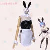 Cosplay Anime Re Life In A Different World From Zero Kara Himeru Isekai Seikatsu Rem Ram, Costume de Cosplay, perruque uniforme de fille lapin Sexy