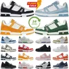 Designer-Schuhe für Männer und Frauen, Luxus-Turnschuhe, Schwarz, Weiß, Grün, Monogramm, Denim, Blau, Rot, Orange, modische Freizeit-Sneaker