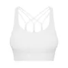 Lu-10 Yoga Outfits Backless Crop Tank U-Back Soft Workout Gym Bras Women Racerback Tanks Sexig sport ärmlös skjorta Athletic Tops