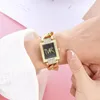 Wristwatches TVK 2023 Women's Watches Fashion Temperament Style Metal Strap Square Quartz Ladies Watch Clock Montre Femme