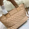 2023-Luxurys Handbags Womens Tote Bag High Quality Tote Satchels Shoulder Bags Branded Soft Shopping Nylon Square Handel Laptop