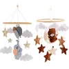Mobile# Baby Feel Animals Ratt Bell Bell 0-12 miesięcy BEL BEL Crib Mobile Toys Toddler Grzechotki na muzyczne prezenty dla niemowląt 231016