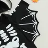 Rompers MA Baby 024M Halloween Baby Boy Bat Bat Batus Urodzony niemowlę Romper Romper Playsiue Costumes D05 231016