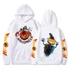 Men's Hoodies Happy Halloween Sweatshirts Harajuku Pumpkin Graphic Print For Men Women Hip Hop Kawaii Ghost Pullover Casual Streetwear