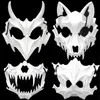 Masques de fête Halloween crâne masque de fête Anime Dragon dieu squelette demi-masques os crâne animaux masque Cosplay danse bal Costume accessoires 231016