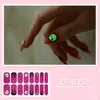 1 foglio adesivo per nail art involucri per smalto adesivo a doppia estremità strisce di copertura completa in puro colore solido adesivi moda fai da te manicure