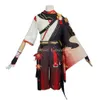 Genshin Impact Kaedehara Kazuha Costume Cosplay Carnevale di Halloween Samurai Set completo Abito da donna Include parrucca Anime