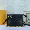 LUXURYS torebka torba na ramię moda torba bagietki Coussin Damska torba autentyczna Cielę Calfskina Tableczka torebka torebka crossbody Bag M57790