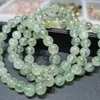 Decorative Figurines Natural Prehnite Bracelets 8MM Beads Bracelet Handmade Gifts Jewelry